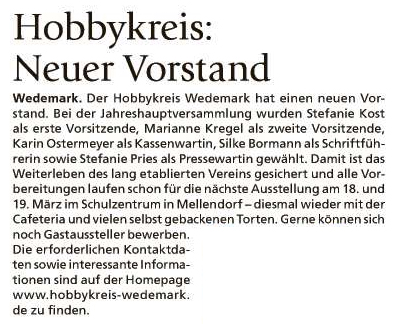 Wedemar Echo vom 11.02.2023